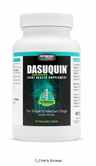 Nutramax Dasuquin Joint Health Supplement for Small & Medium Dogs, 84 Chewable Tablets.