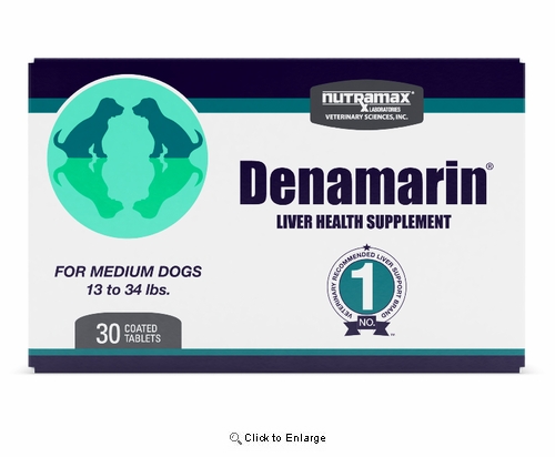 Nutramax Denamarin Liver Health Supplement for Medium Dogs,  30 Tablets