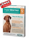 Triple Wormer for Medium & Large Dogs 12pk